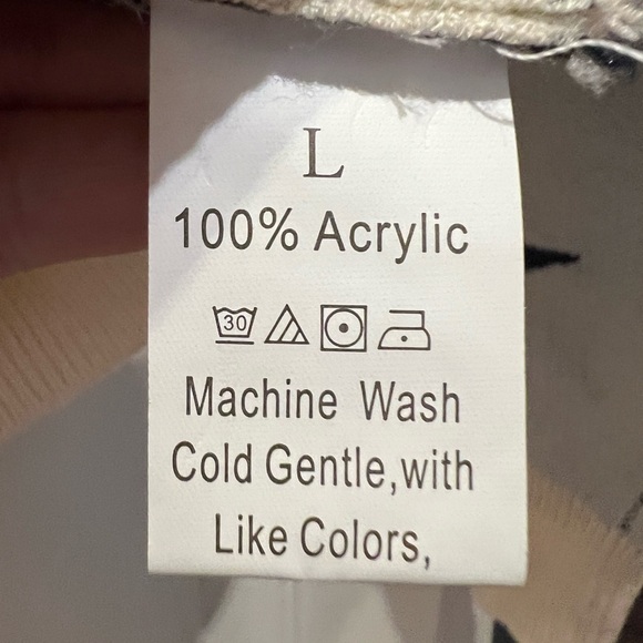 Knitted Long Sleeve Sweater Crew Neck Cute Star Printed Pullover - Picture 5 of 7